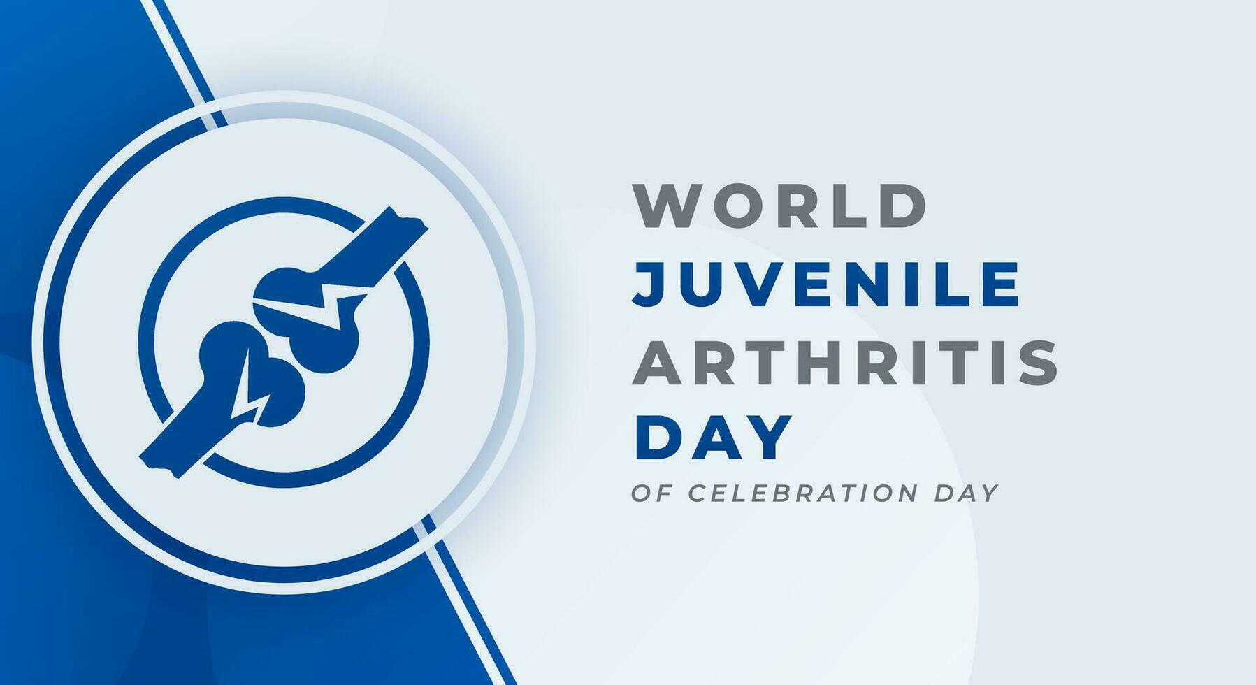 värld juvenil artrit dag firande vektor design illustration för bakgrund, affisch, baner, reklam, hälsning kort