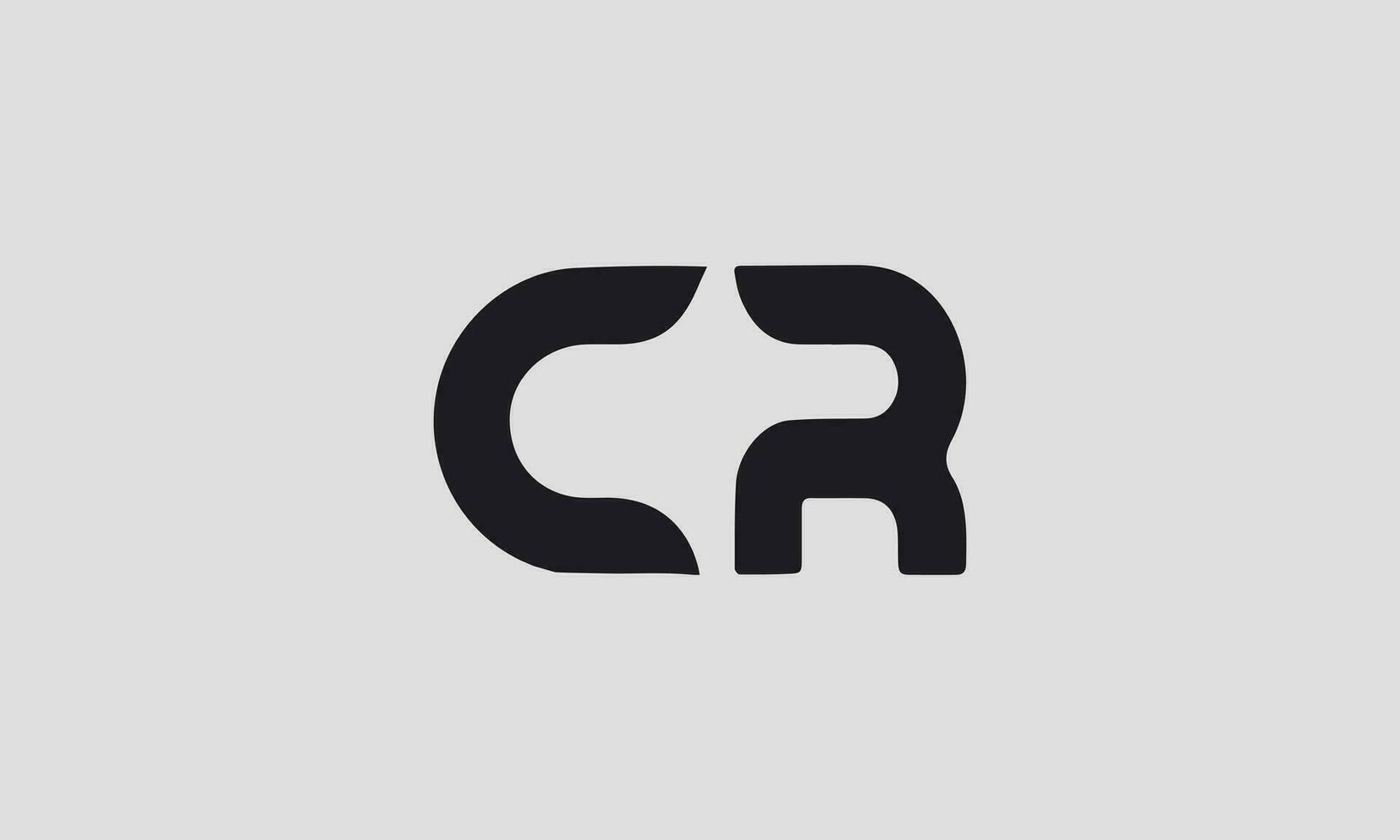 alfabet brev ikon logotyp rc eller cr vektor