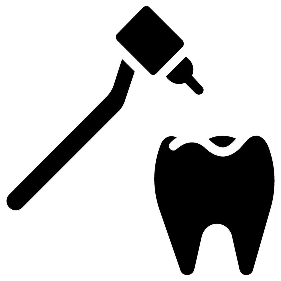 dental borra vektor glyf ikon