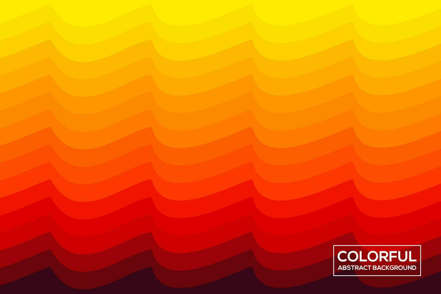 abstrakt bakgrund med vågig rader. vektor illustration. orange, gul, röd färger.