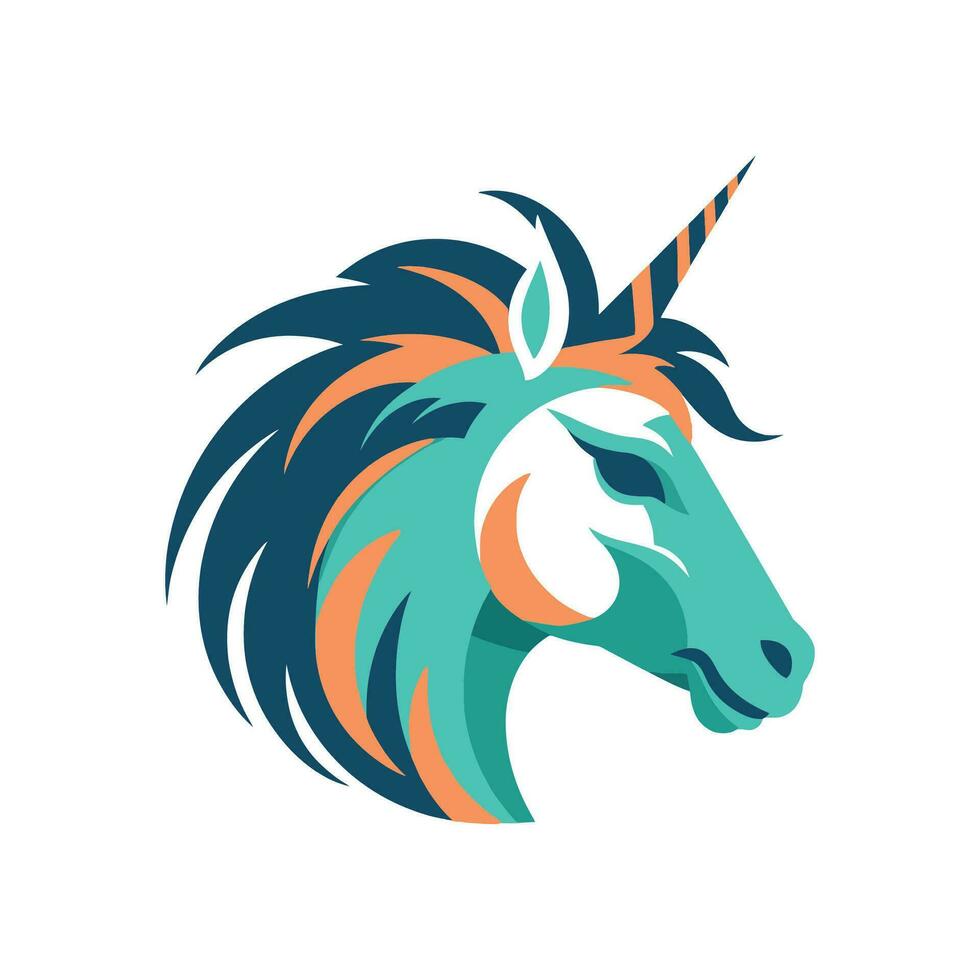 Einhorn Logo Illustration Vektor Design Vorlage