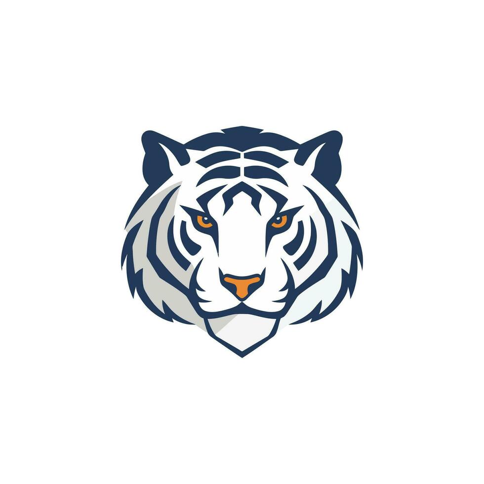 Tiger Logo Emblem Vorlage Maskottchen Symbol zum Geschäft oder Hemd Design. vektor