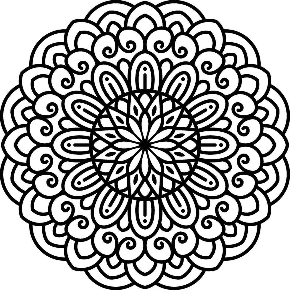 vektor indisk mandala design