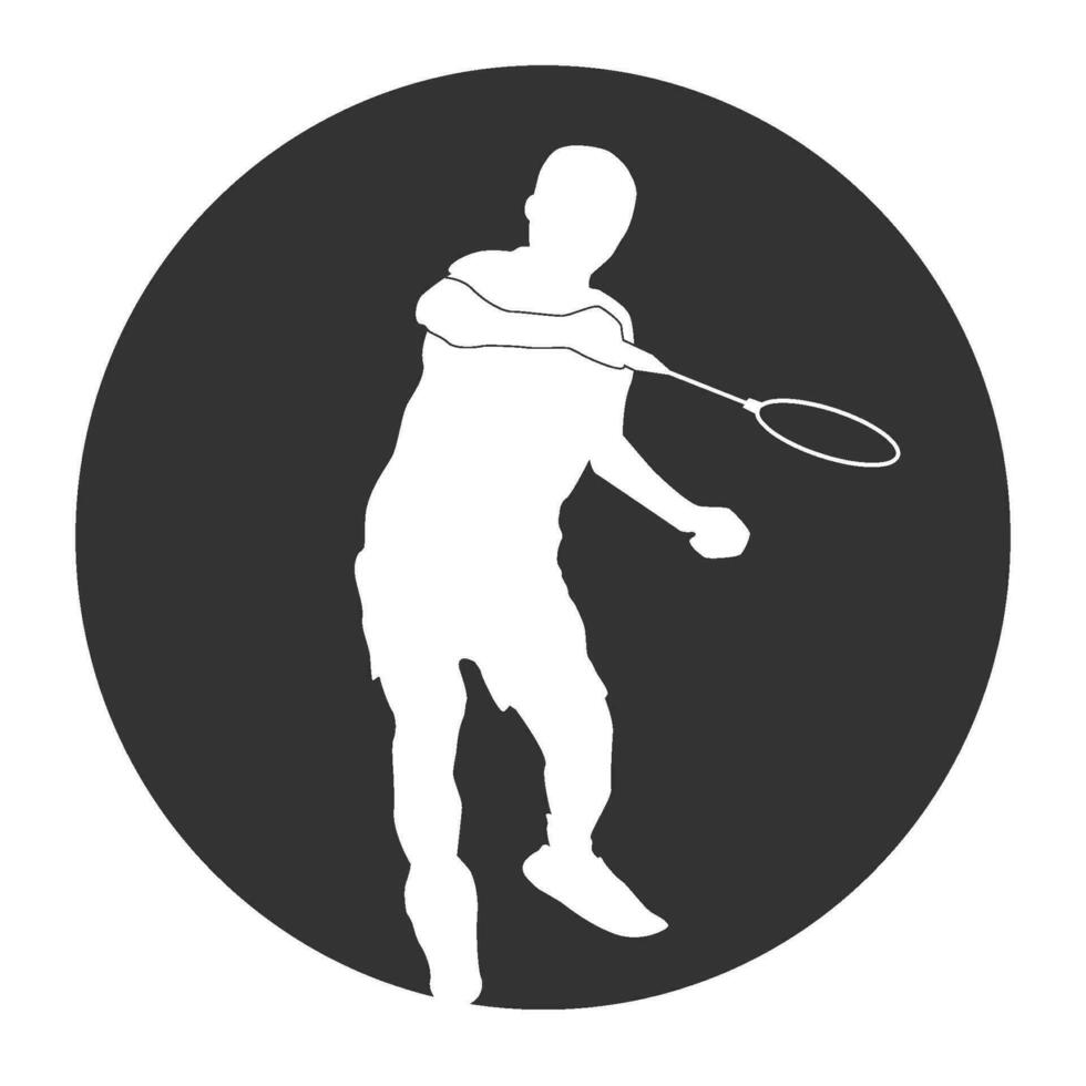 Menschen sind spielen Badminton Vektor