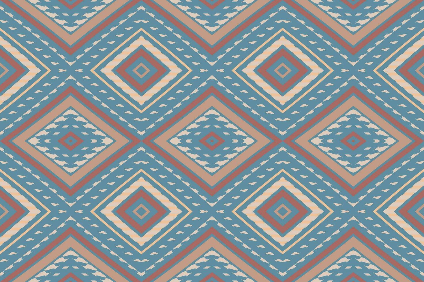 Ikat Damast Paisley Stickerei Hintergrund. Ikat Blumen geometrisch ethnisch orientalisch Muster traditionell.aztekisch Stil abstrakt Vektor illustration.design zum Textur, Stoff, Kleidung, Verpackung, Sarong.