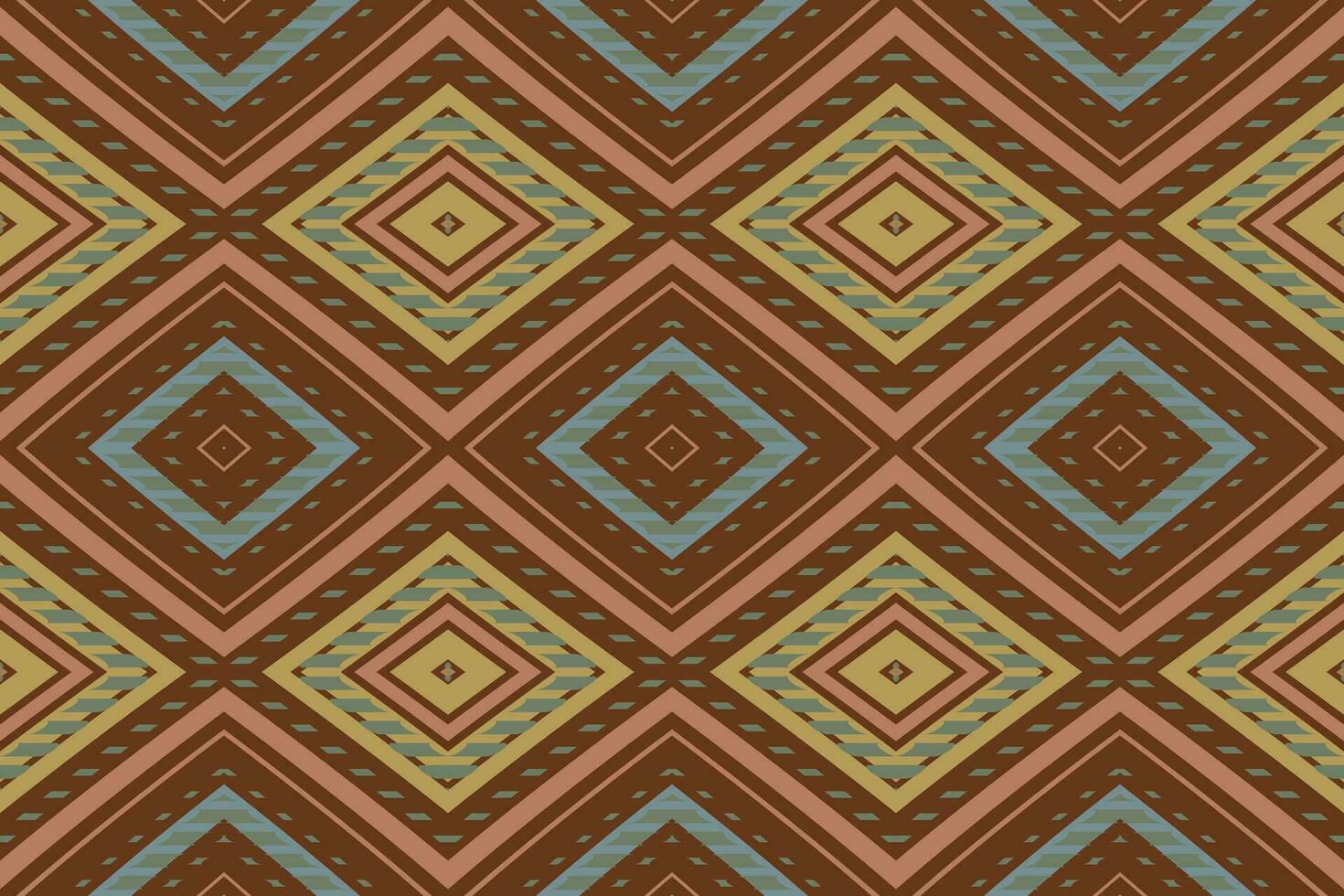 ikat blommig paisley broderi bakgrund. ikat grafik geometrisk etnisk orientalisk mönster traditionell.aztec stil abstrakt vektor illustration.design för textur, tyg, kläder, inslagning, sarong.