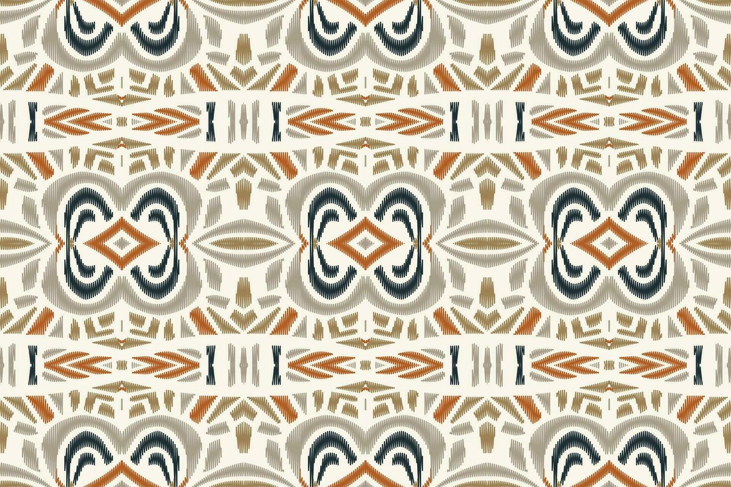 ikat blommig paisley broderi bakgrund. ikat grafik geometrisk etnisk orientalisk mönster traditionell.aztec stil abstrakt vektor illustration.design för textur, tyg, kläder, inslagning, sarong.