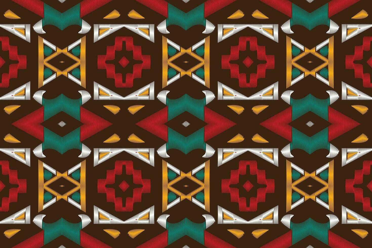 Ikat Damast Paisley Stickerei Hintergrund. Ikat Designs geometrisch ethnisch orientalisch Muster traditionell.aztekisch Stil abstrakt Vektor illustration.design zum Textur, Stoff, Kleidung, Verpackung, Sarong.