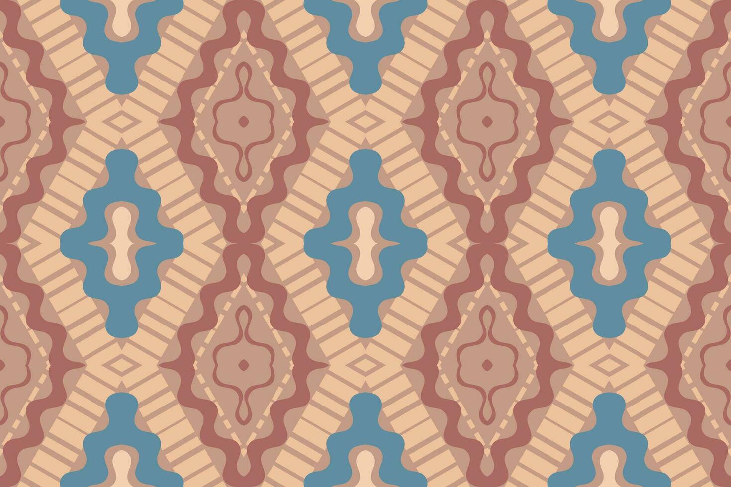 ikat damast- paisley broderi bakgrund. ikat grafik geometrisk etnisk orientalisk mönster traditionell.aztec stil abstrakt vektor illustration.design för textur, tyg, kläder, inslagning, sarong.