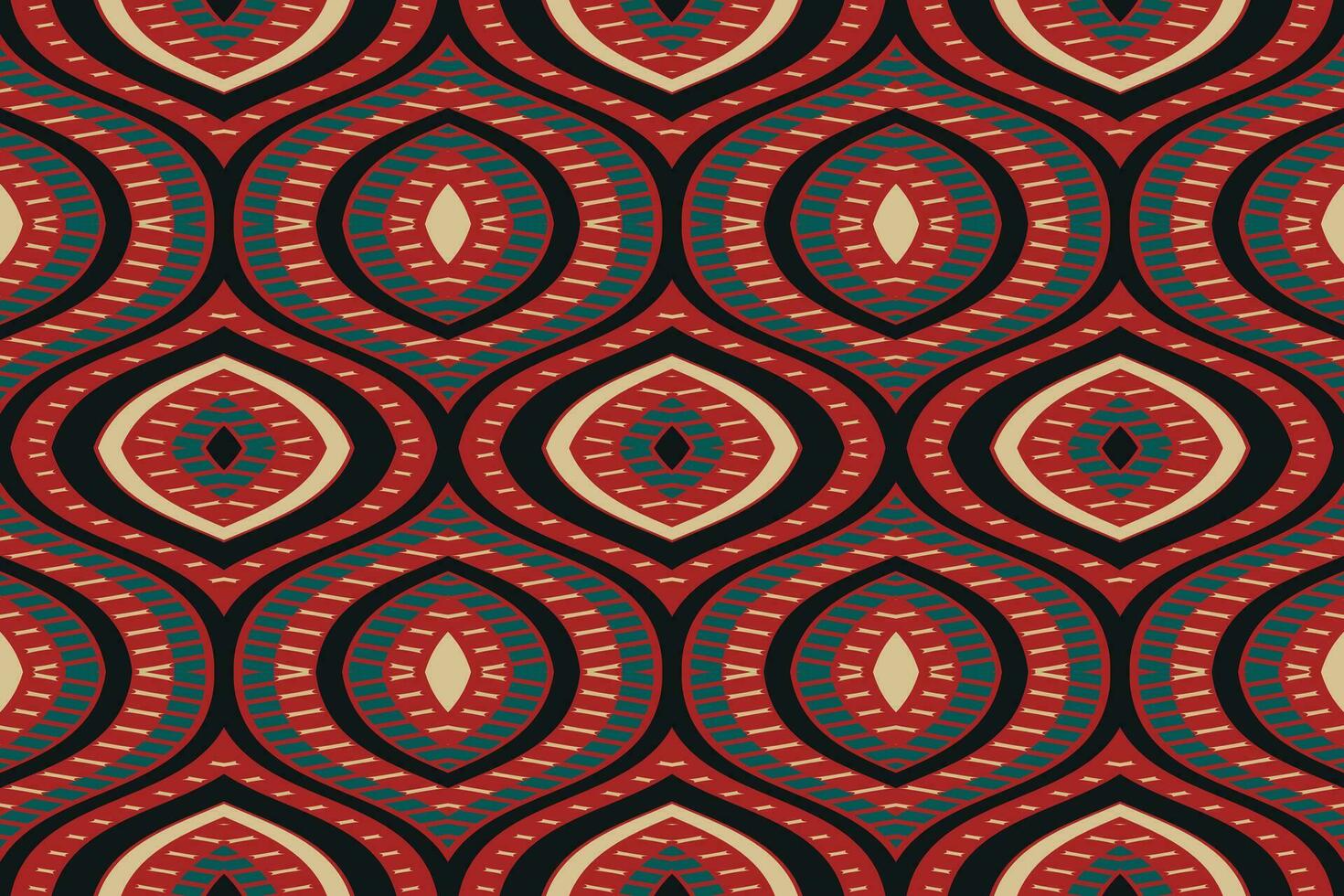 Ikat Blumen- Paisley Stickerei Hintergrund. Ikat nahtlos geometrisch ethnisch orientalisch Muster traditionell.aztekisch Stil abstrakt Vektor illustration.design zum Textur, Stoff, Kleidung, Verpackung, Sarong.