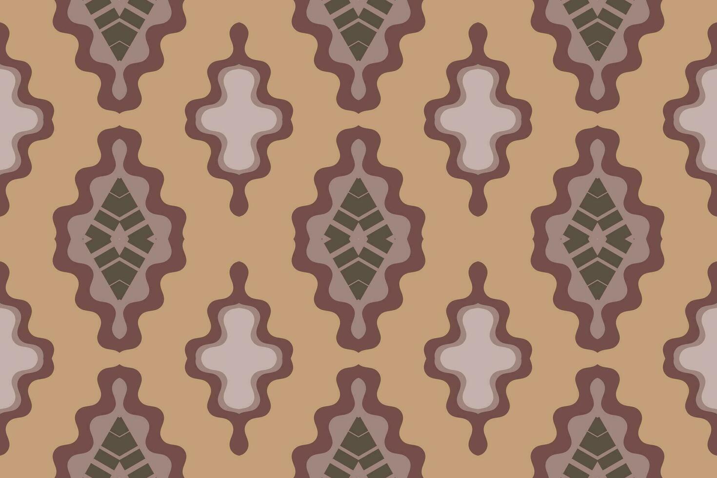 Ikat Blumen- Paisley Stickerei Hintergrund. Ikat Chevron geometrisch ethnisch orientalisch Muster traditionell. Ikat aztekisch Stil abstrakt Design zum drucken Textur, Stoff, Saree, Sari, Teppich. vektor