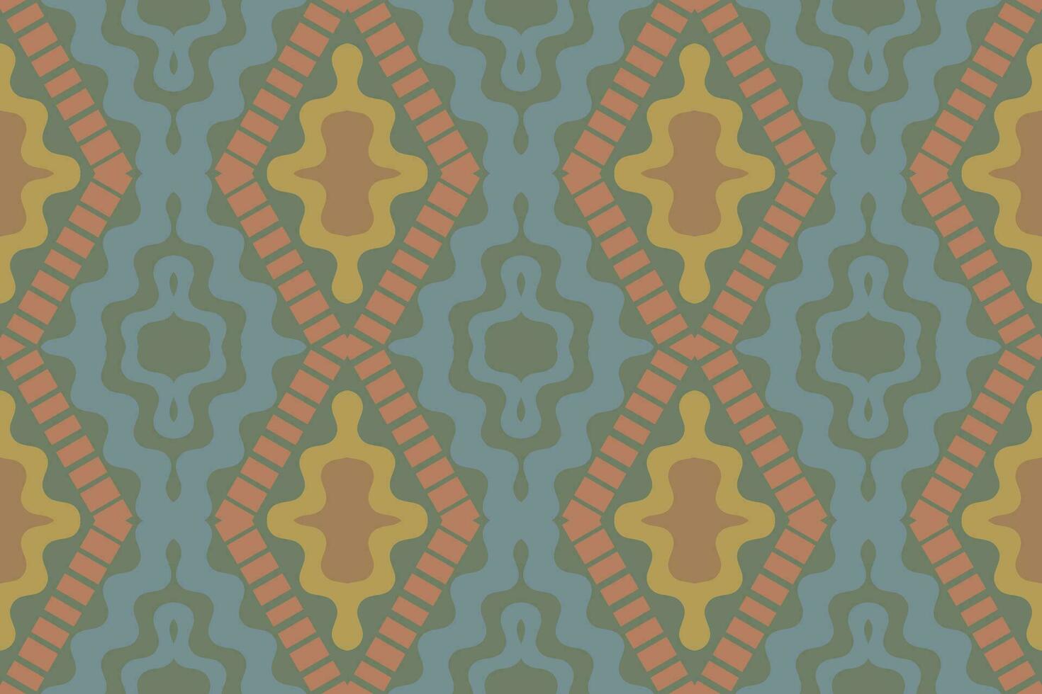 ikat damast- paisley broderi bakgrund. ikat bakgrund geometrisk etnisk orientalisk mönster traditionell.aztec stil abstrakt vektor illustration.designtextur, tyg, kläder, inslagning, sarong.