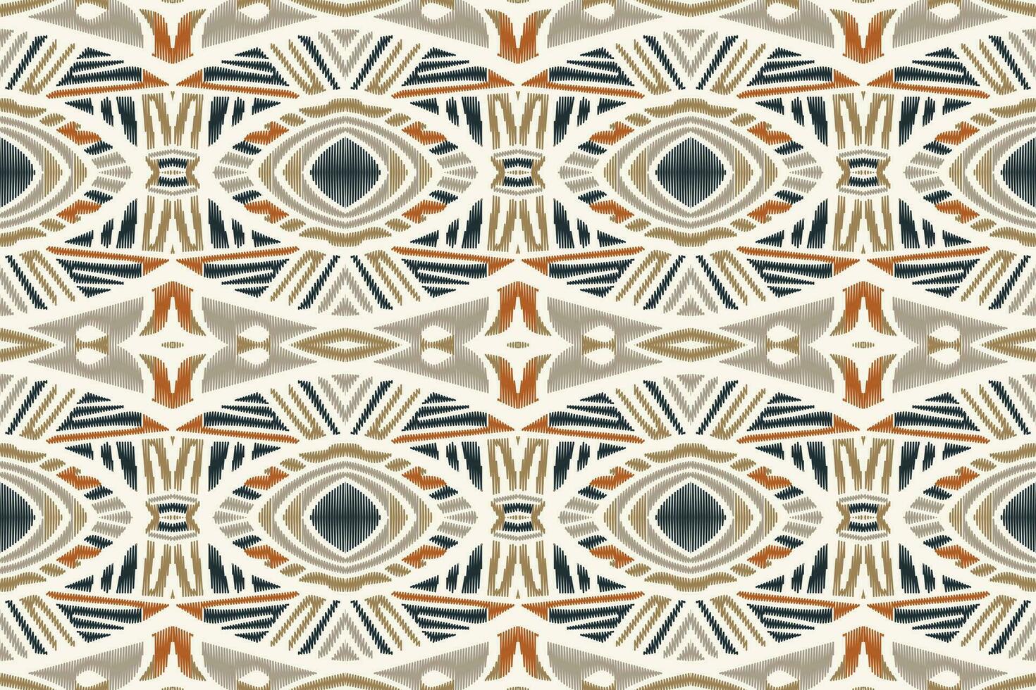 Ikat Damast Paisley Stickerei Hintergrund. Ikat Muster geometrisch ethnisch orientalisch Muster traditionell.aztekisch Stil abstrakt Vektor illustration.design zum Textur, Stoff, Kleidung, Verpackung, Sarong.