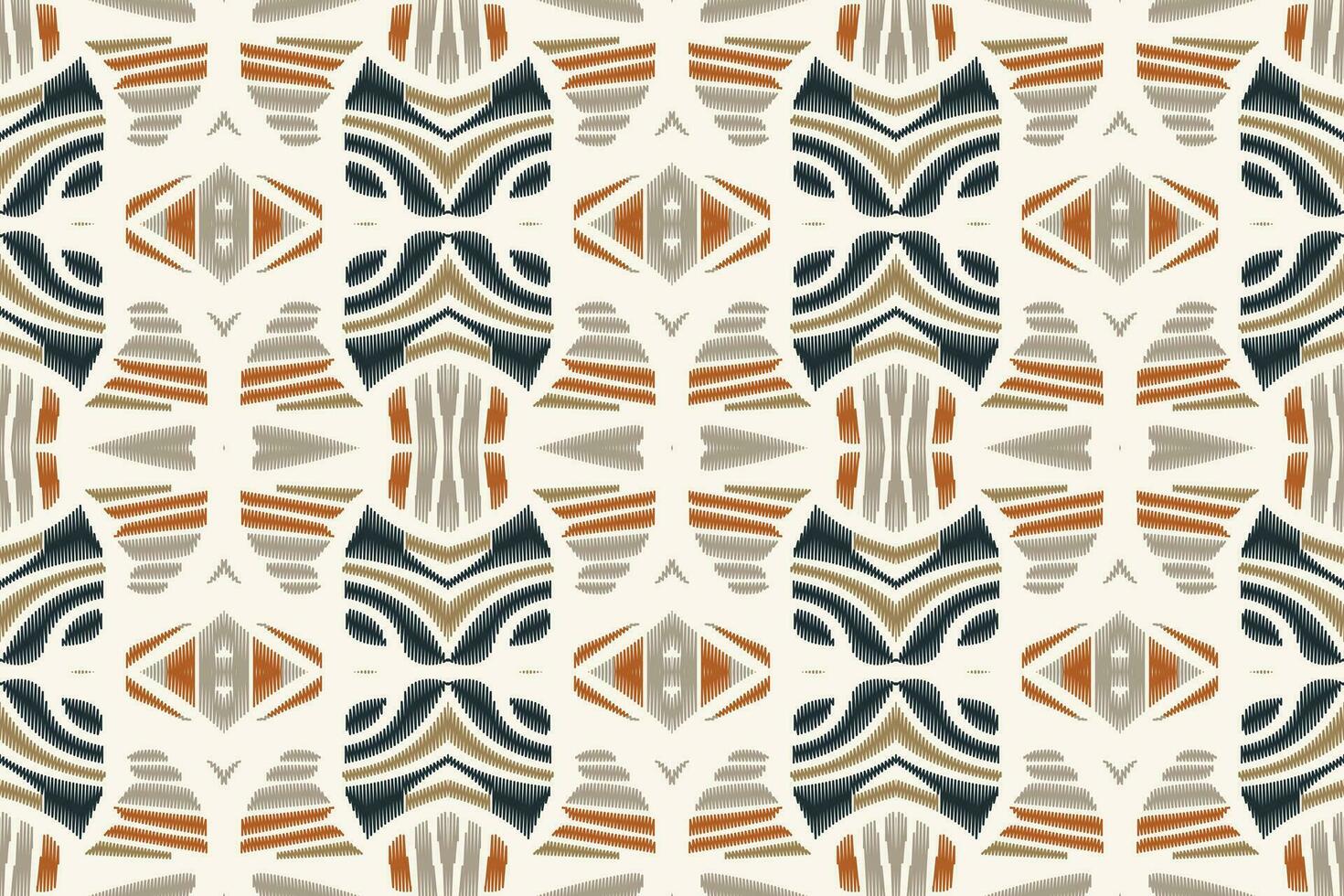 Ikat Blumen- Paisley Stickerei Hintergrund. Ikat Muster geometrisch ethnisch orientalisch Muster traditionell.aztekisch Stil abstrakt Vektor illustration.design zum Textur, Stoff, Kleidung, Verpackung, Sarong.