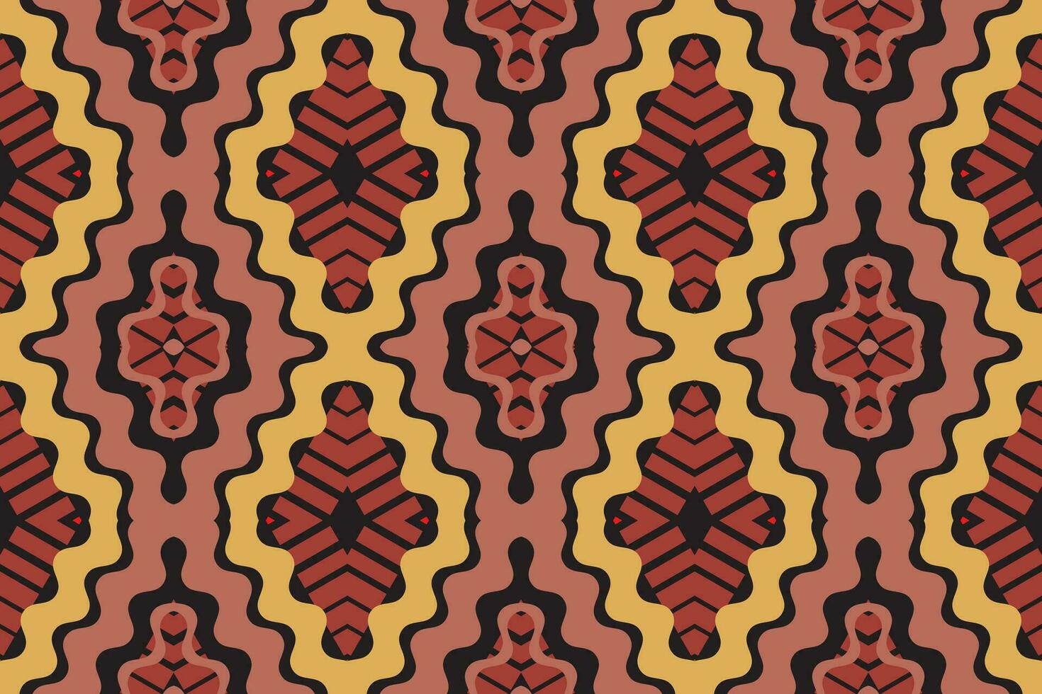 Ikat Damast Paisley Stickerei Hintergrund. Ikat Rahmen geometrisch ethnisch orientalisch Muster traditionell.aztekisch Stil abstrakt Vektor illustration.design zum Textur, Stoff, Kleidung, Verpackung, Sarong.