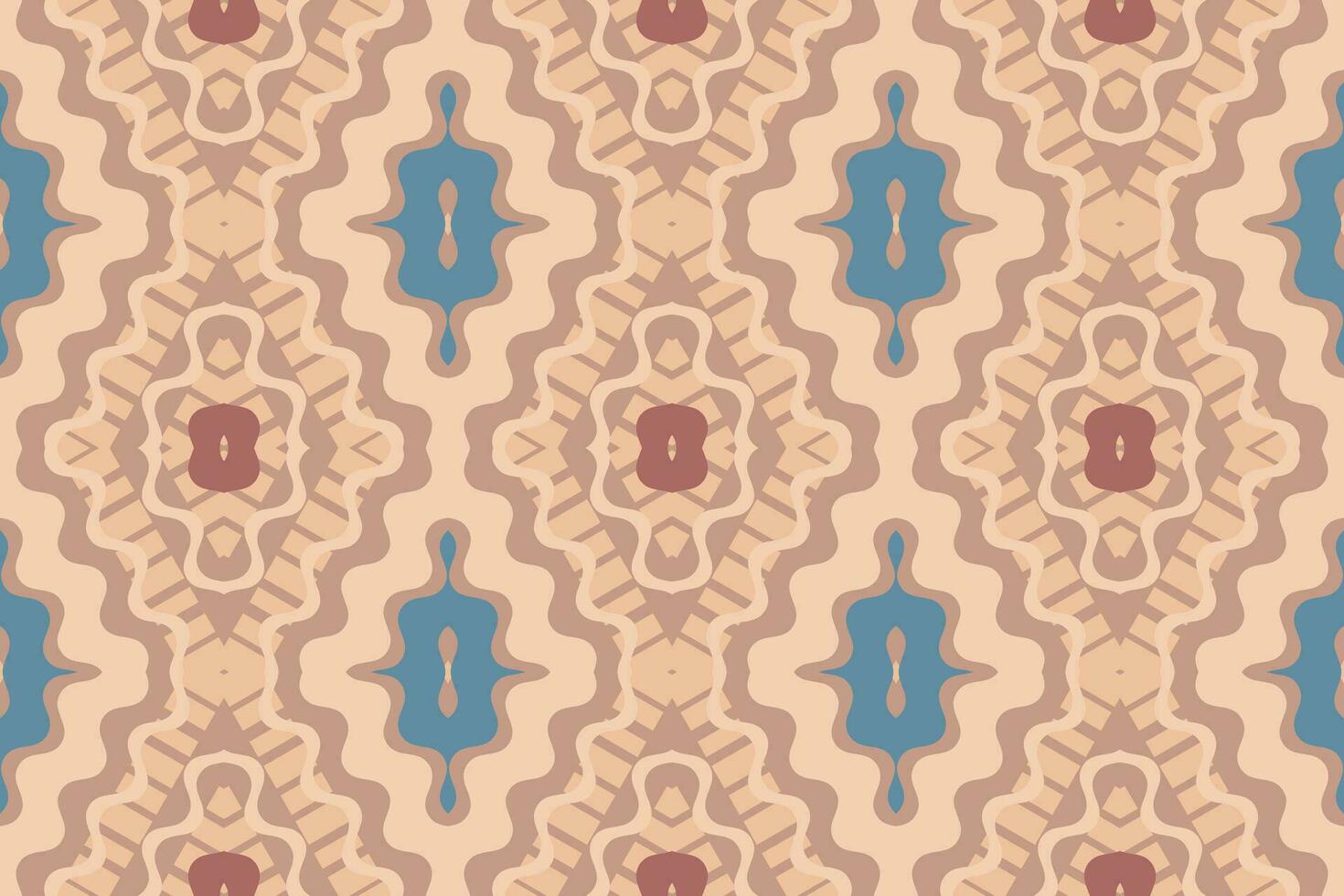 Ikat Damast Paisley Stickerei Hintergrund. Ikat druckt geometrisch ethnisch orientalisch Muster traditionell. Ikat aztekisch Stil abstrakt Design zum drucken Textur, Stoff, Saree, Sari, Teppich. vektor