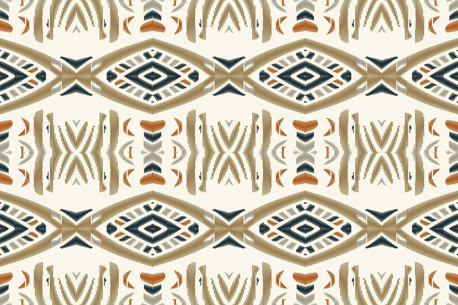 Motiv Ikat Paisley Stickerei Hintergrund. Ikat aztekisch geometrisch ethnisch orientalisch Muster traditionell. Ikat aztekisch Stil abstrakt Design zum drucken Textur, Stoff, Saree, Sari, Teppich. vektor