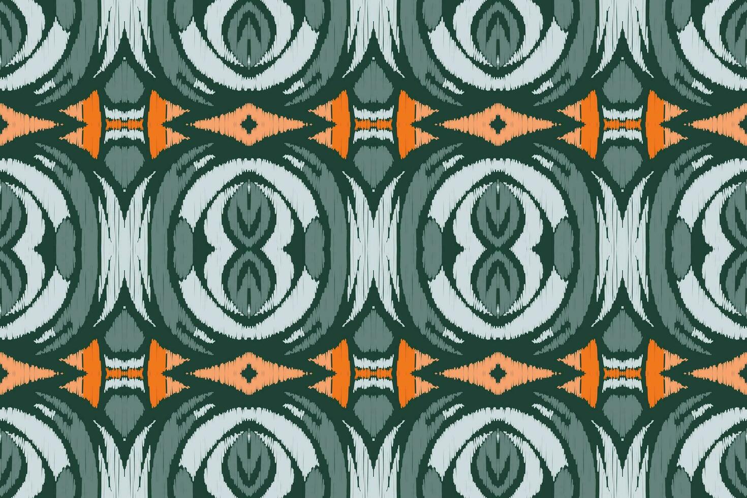 ikat blommig paisley broderi bakgrund. ikat sömlös geometrisk etnisk orientalisk mönster traditionell.aztec stil abstrakt vektor illustration.design för textur, tyg, kläder, inslagning, sarong.