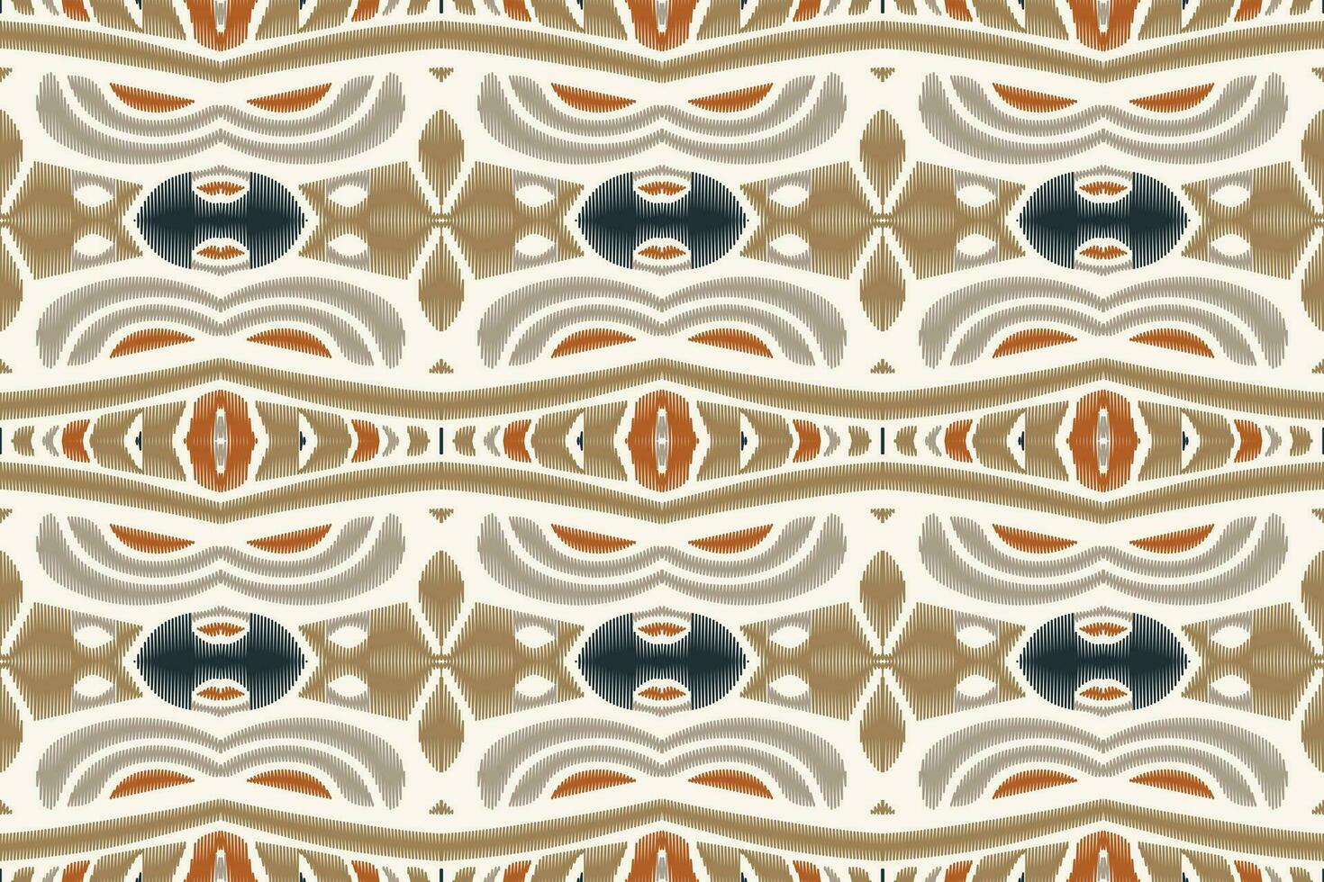 ikat blommig paisley broderi bakgrund. ikat mönster geometrisk etnisk orientalisk mönster traditionell. ikat aztec stil abstrakt design för skriva ut textur, tyg, saree, sari, matta. vektor