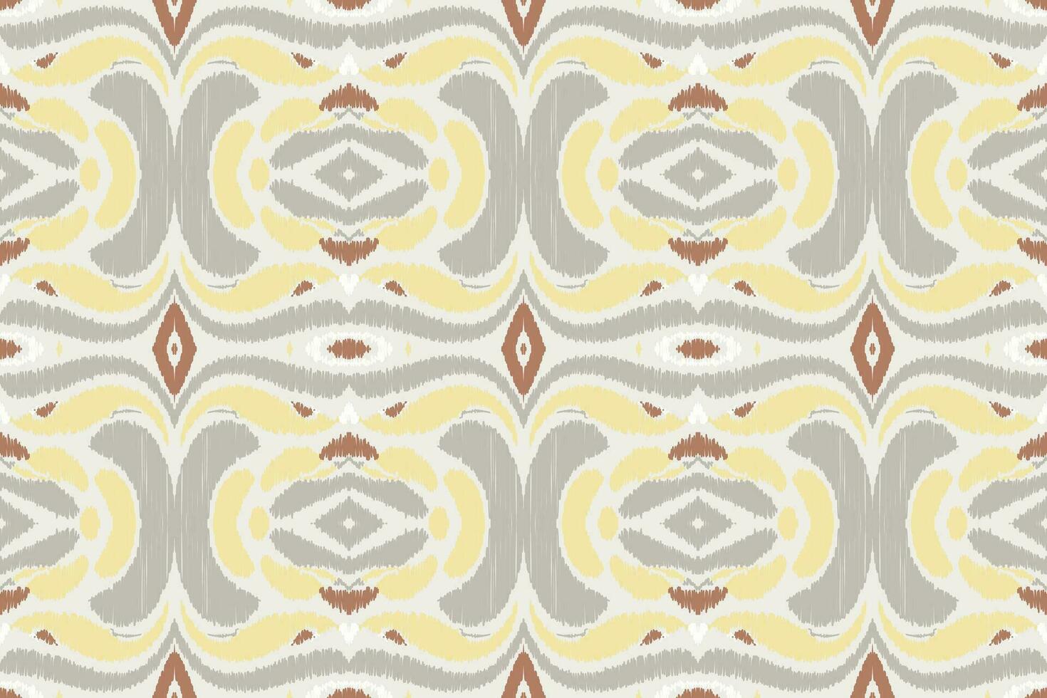 ikat blommig paisley broderi bakgrund. ikat blommor geometrisk etnisk orientalisk mönster traditionell.aztec stil abstrakt vektor illustration.design för textur, tyg, kläder, inslagning, sarong.