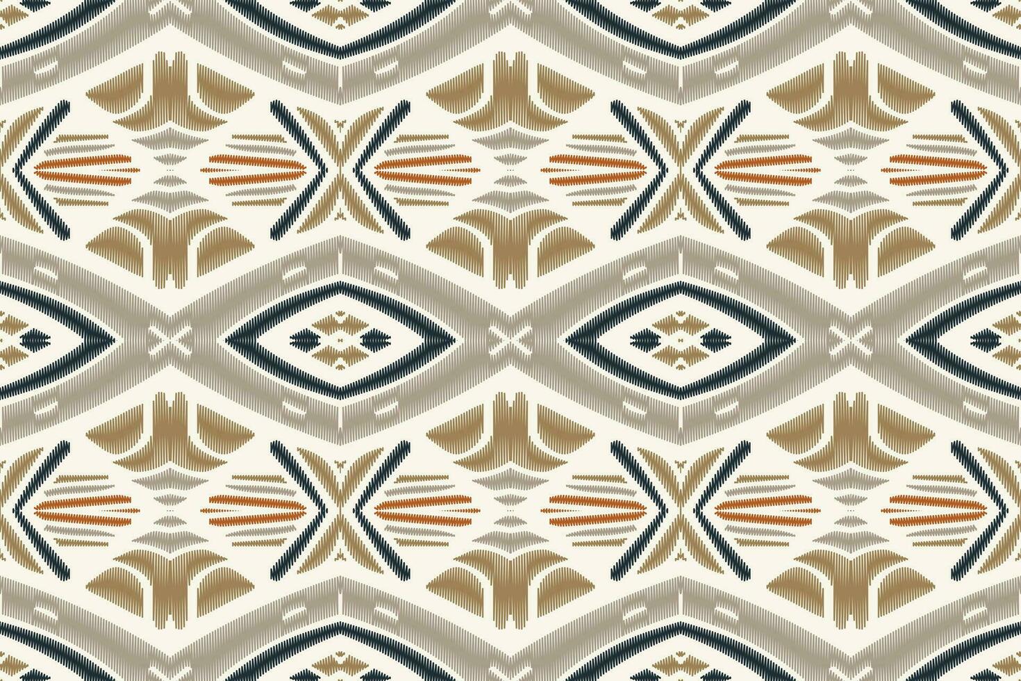 ikat blommig paisley broderi bakgrund. ikat bakgrund geometrisk etnisk orientalisk mönster traditionell. ikat aztec stil abstrakt design för skriva ut textur, tyg, saree, sari, matta. vektor