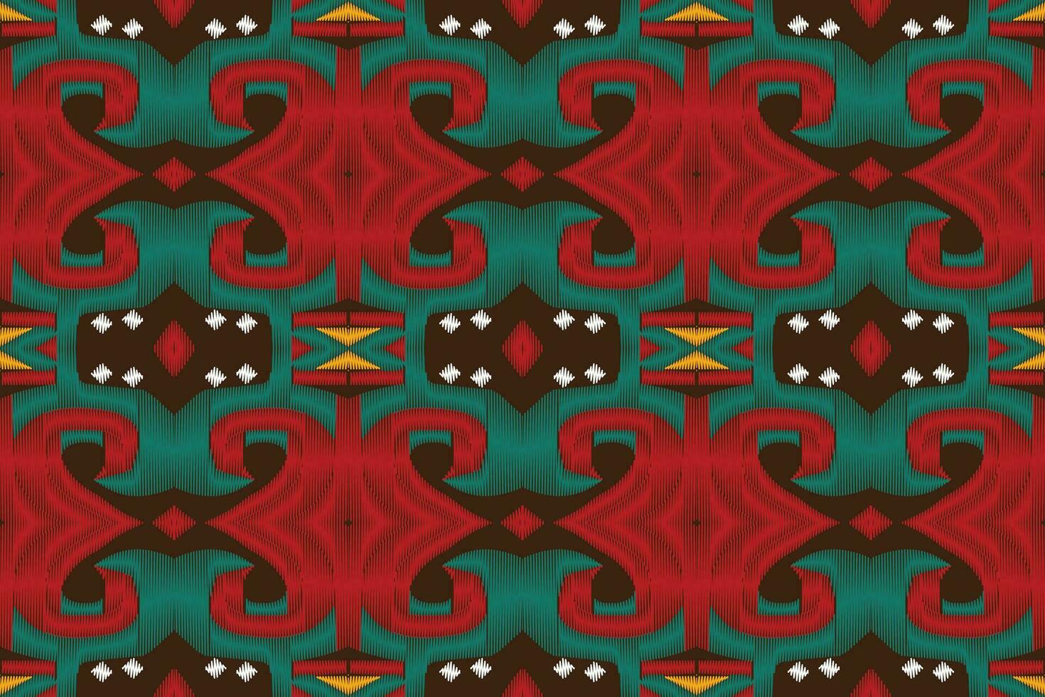 Ikat Damast Paisley Stickerei Hintergrund. Ikat Muster geometrisch ethnisch orientalisch Muster traditionell.aztekisch Stil abstrakt Vektor illustration.design zum Textur, Stoff, Kleidung, Verpackung, Sarong.