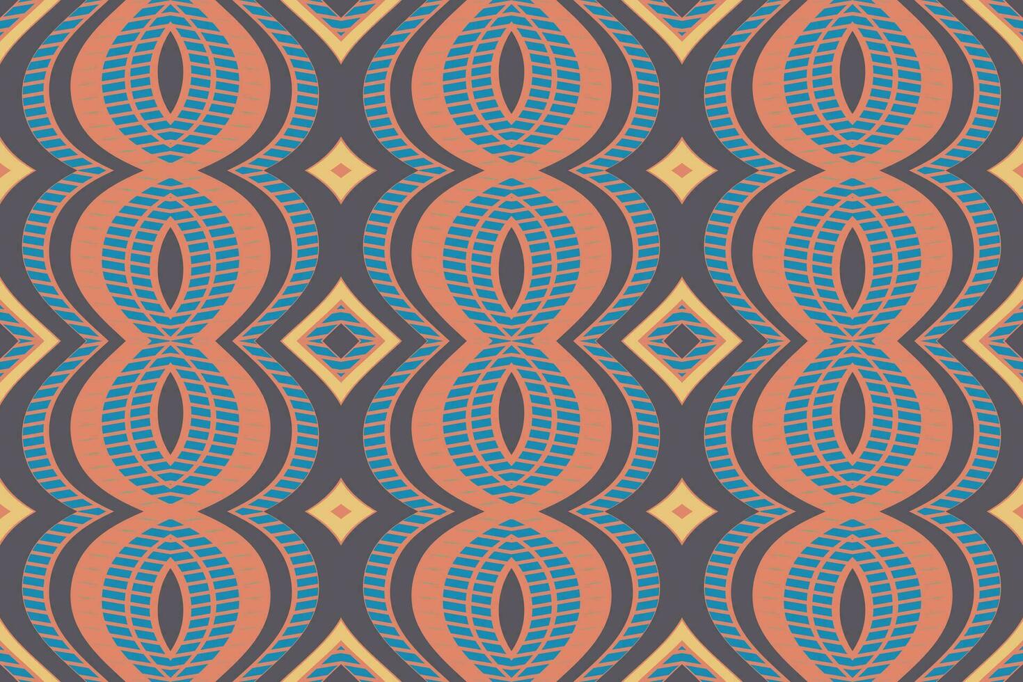 Ikat Blumen- Paisley Stickerei Hintergrund. Ikat Chevron geometrisch ethnisch orientalisch Muster traditionell.aztekisch Stil abstrakt Vektor illustration.design zum Textur, Stoff, Kleidung, Verpackung, Sarong.