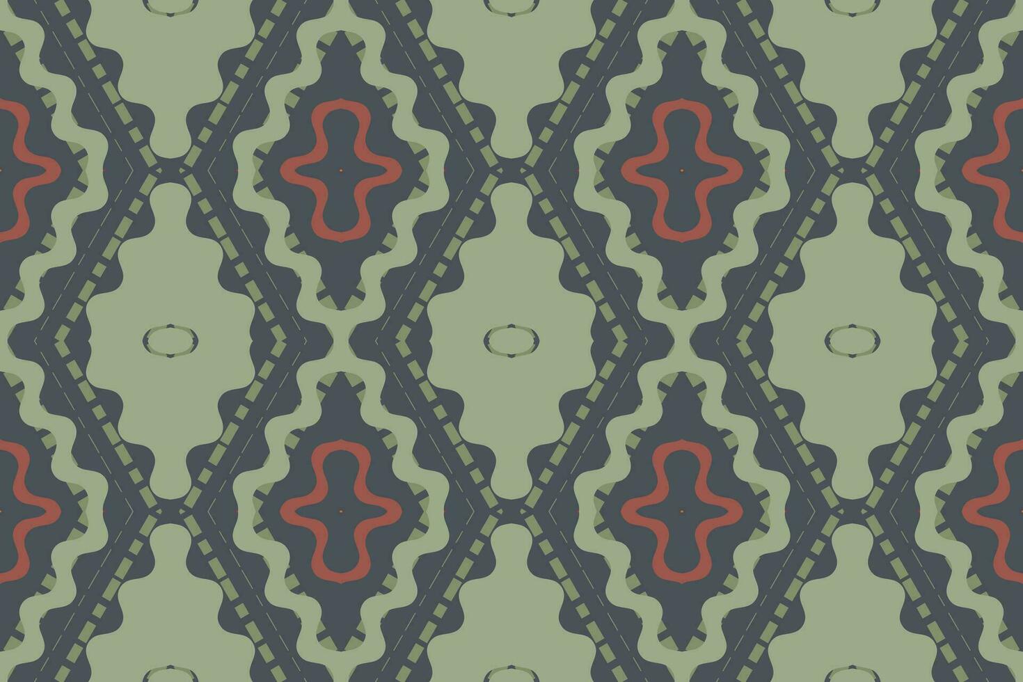 ikat damast- paisley broderi bakgrund. ikat rand geometrisk etnisk orientalisk mönster traditionell.aztec stil abstrakt vektor illustration.design för textur, tyg, kläder, inslagning, sarong.