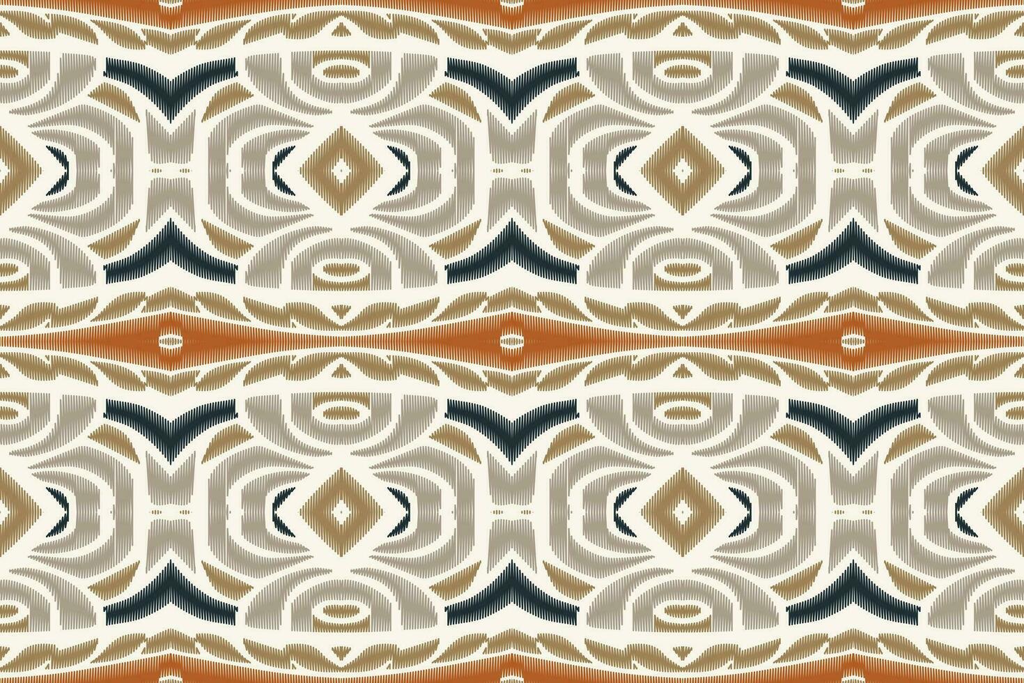 ikat damast- paisley broderi bakgrund. ikat sömlös geometrisk etnisk orientalisk mönster traditionell.aztec stil abstrakt vektor illustration.design textur, tyg, kläder, inslagning, sarong.