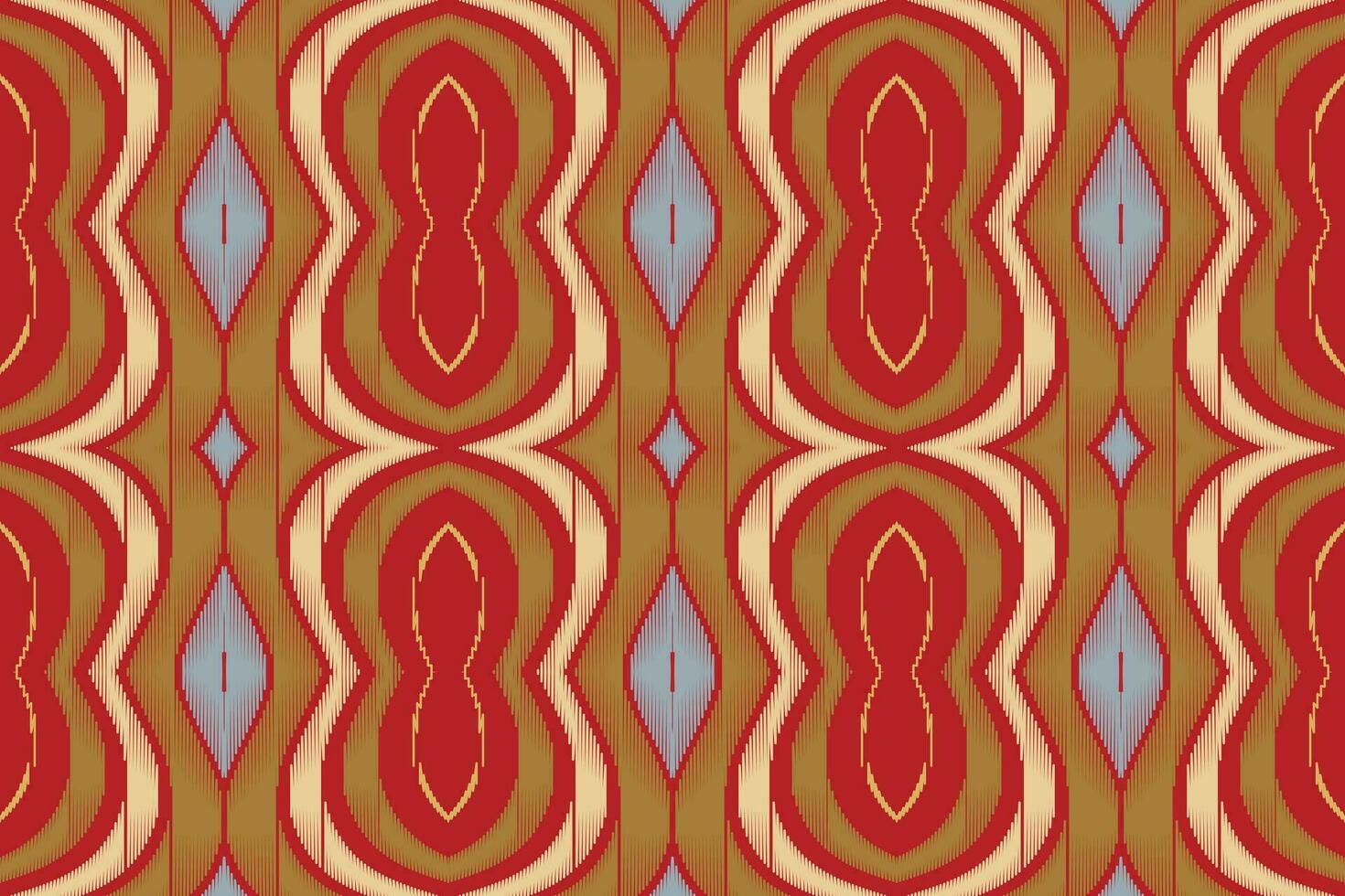 ikat blommig paisley broderi bakgrund. ikat tyg geometrisk etnisk orientalisk mönster traditionell. ikat aztec stil abstrakt design för skriva ut textur, tyg, saree, sari, matta. vektor