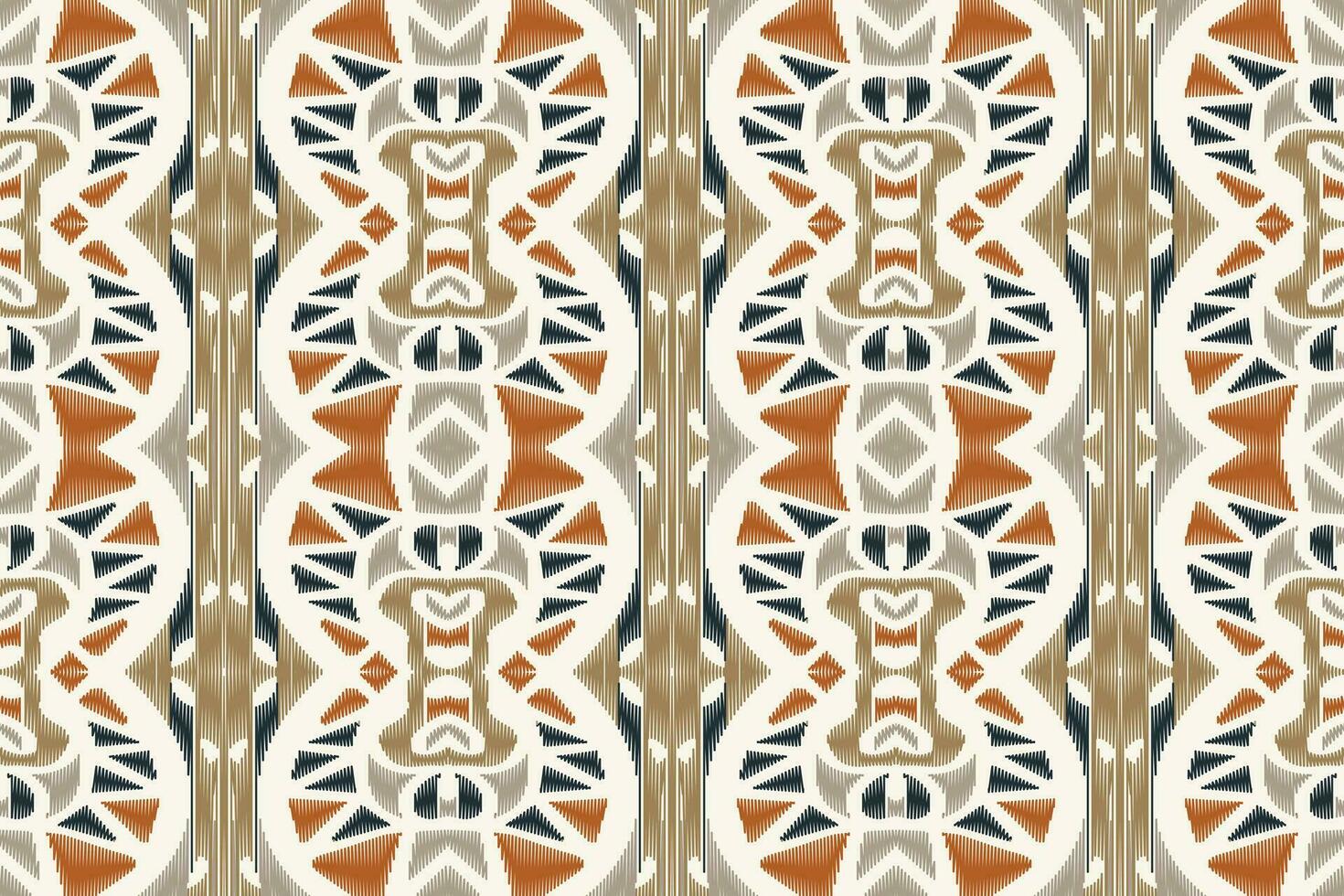 ikat damast- paisley broderi bakgrund. ikat blomma geometrisk etnisk orientalisk mönster traditionell. ikat aztec stil abstrakt design för skriva ut textur, tyg, saree, sari, matta. vektor