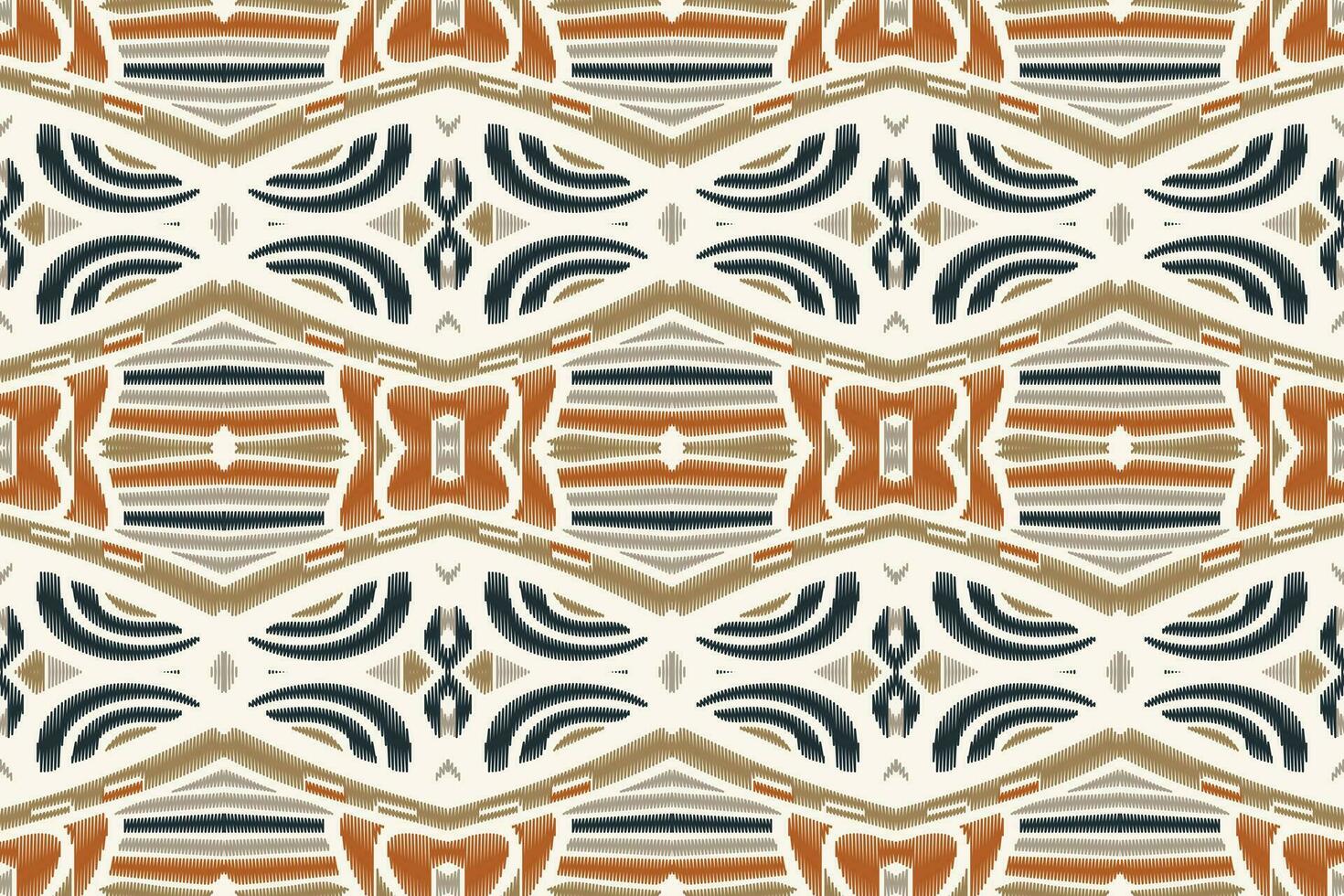 Ikat Blumen- Paisley Stickerei Hintergrund. Ikat Diamant geometrisch ethnisch orientalisch Muster traditionell.aztekisch Stil abstrakt Vektor illustration.design zum Textur, Stoff, Kleidung, Verpackung, Sarong.