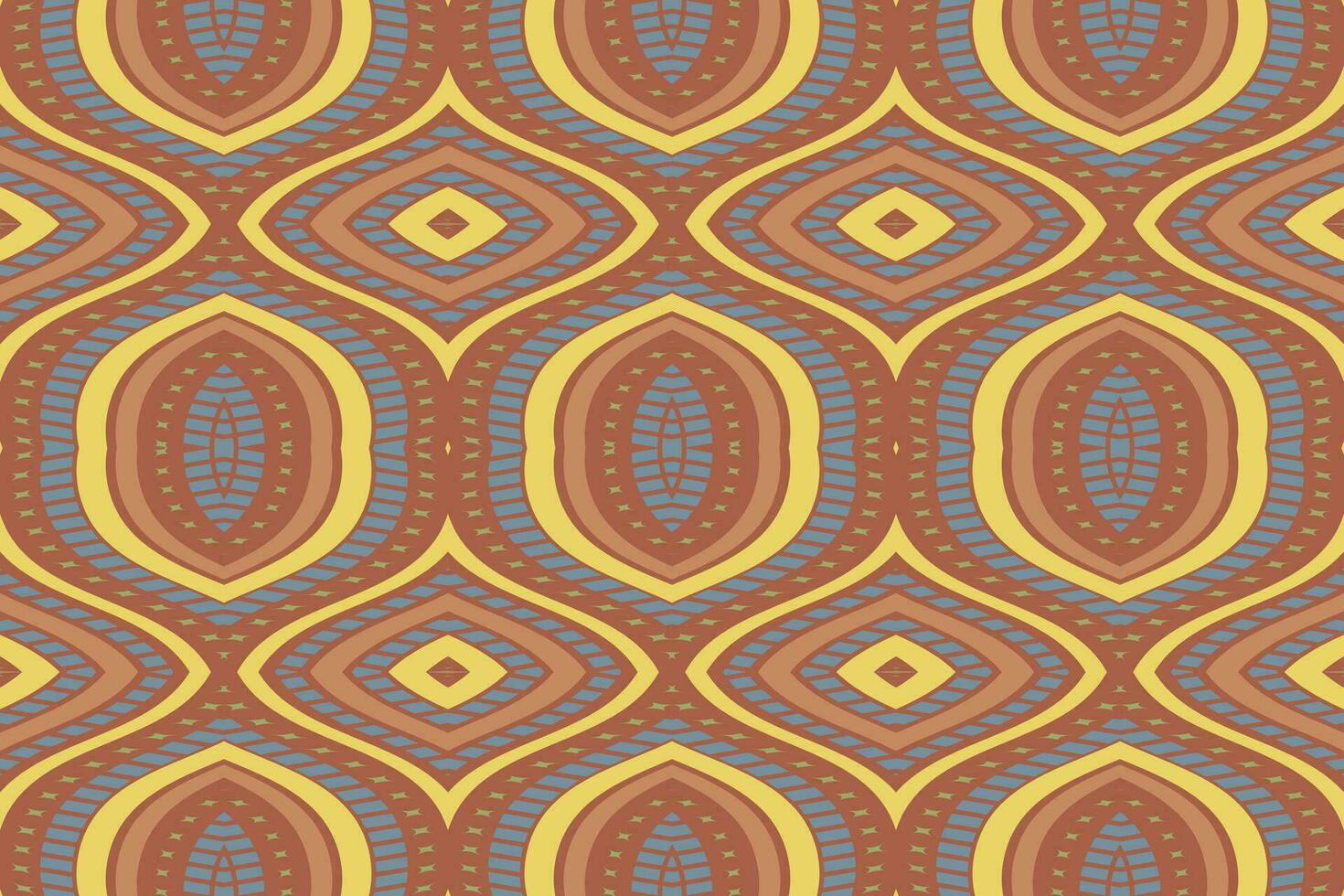 ikat damast- paisley broderi bakgrund. ikat ram geometrisk etnisk orientalisk mönster traditionell. ikat aztec stil abstrakt design för skriva ut textur, tyg, saree, sari, matta. vektor