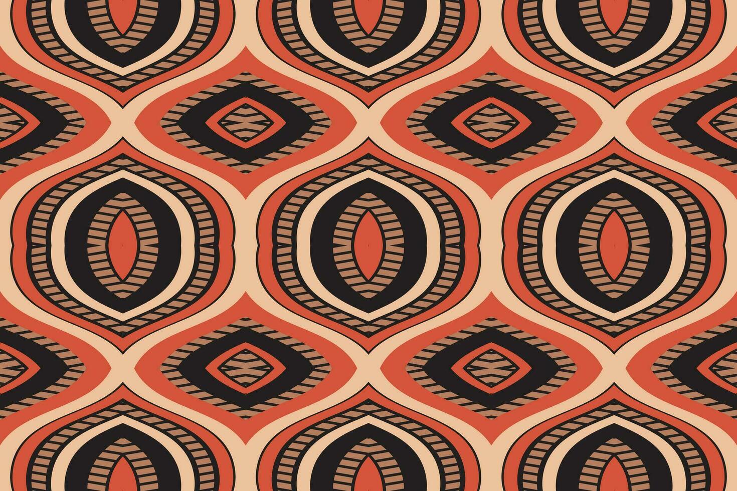 Ikat Damast Paisley Stickerei Hintergrund. Ikat Chevron geometrisch ethnisch orientalisch Muster traditionell. Ikat aztekisch Stil abstrakt Design zum drucken Textur, Stoff, Saree, Sari, Teppich. vektor
