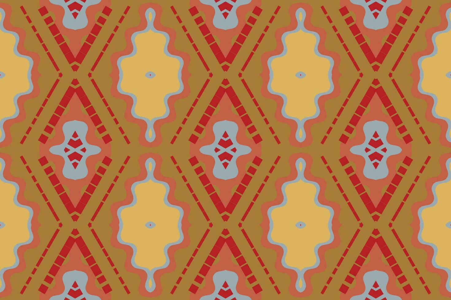 ikat blommig paisley broderi bakgrund. ikat mönster geometrisk etnisk orientalisk mönster traditionell.aztec stil abstrakt vektor illustration.design för textur, tyg, kläder, inslagning, sarong.