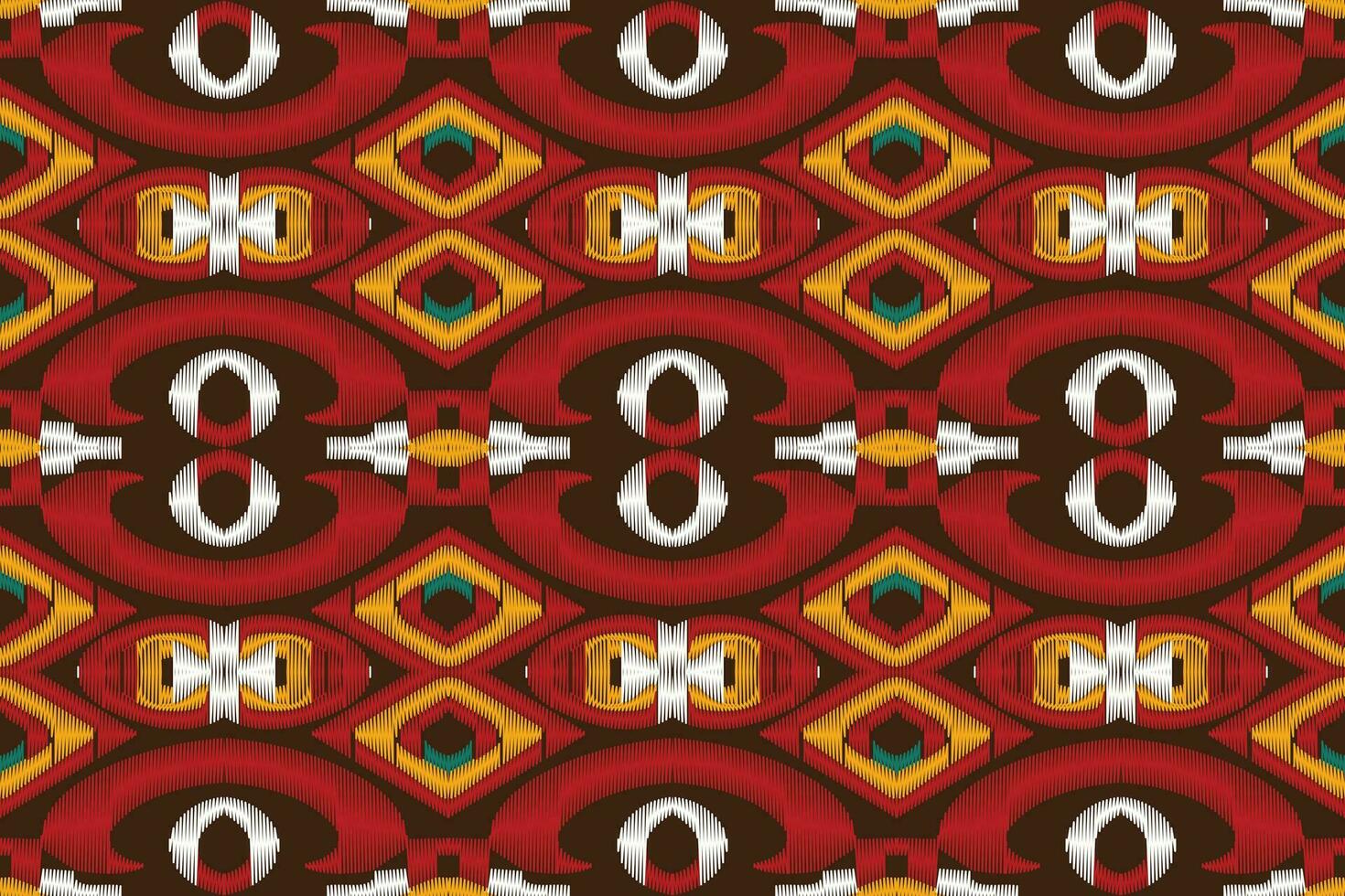 Ikat Damast Paisley Stickerei Hintergrund. Ikat drucken geometrisch ethnisch orientalisch Muster traditionell. Ikat aztekisch Stil abstrakt Design zum drucken Textur, Stoff, Saree, Sari, Teppich. vektor