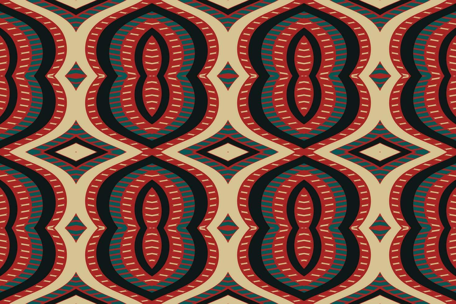 ikat blommig paisley broderi bakgrund. ikat sömlös mönster geometrisk etnisk orientalisk mönster traditionell.aztec stil abstrakt vektor design textur, tyg, kläder, inslagning, sarong.