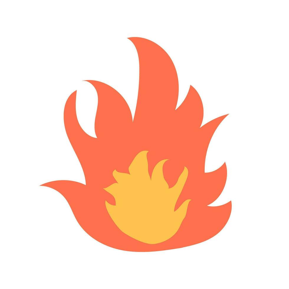 intensiv brinnande brand ikon. vektor. vektor