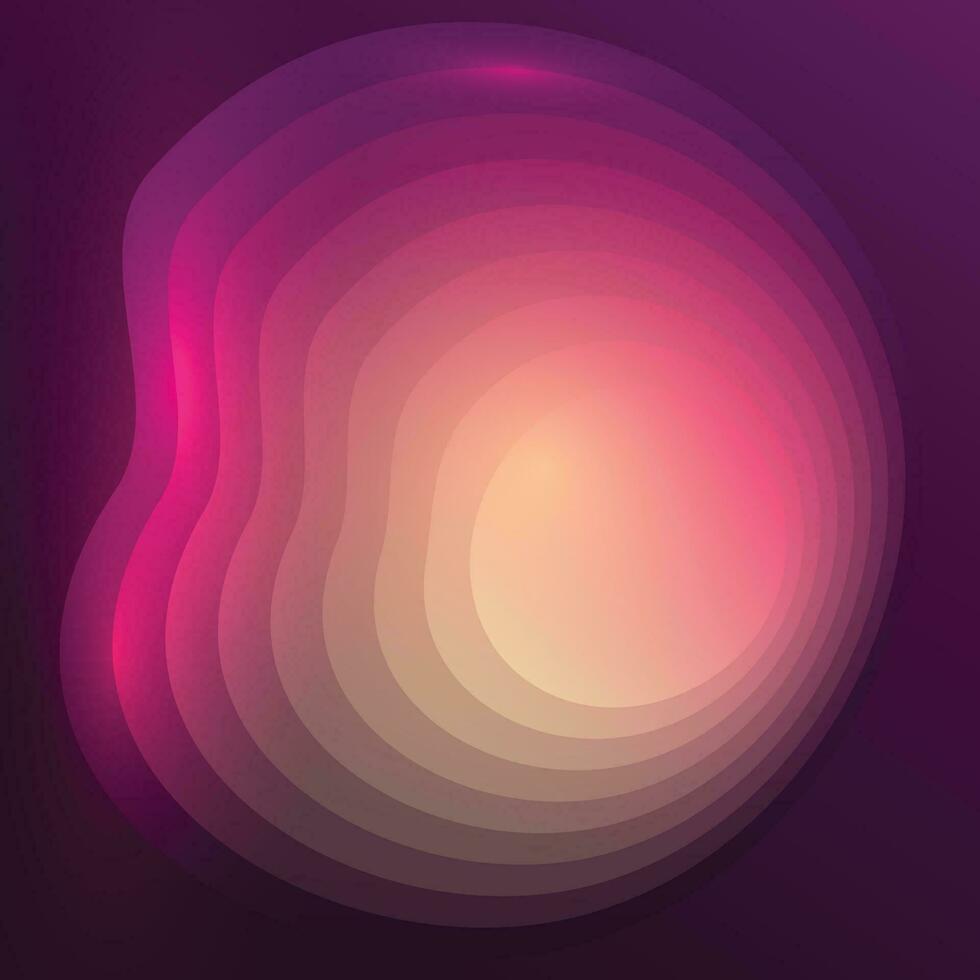 abstrakte flüssige Flüssigkeit kreist rosa, roter und gelber Farbhintergrund mit Kopienraum ein. 3D Kugelform pastellfarbenes Design. kreative minimale Blase trendige Farbverlaufsvorlage. Vektor-Illustration vektor