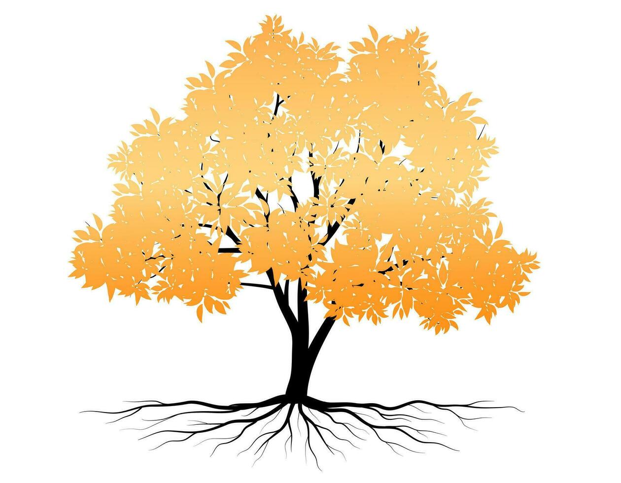 Herbst Baum Symbol style.can Sein benutzt zum Ihre Arbeit.Willkommen Herbst Jahreszeit Konzept. vektor