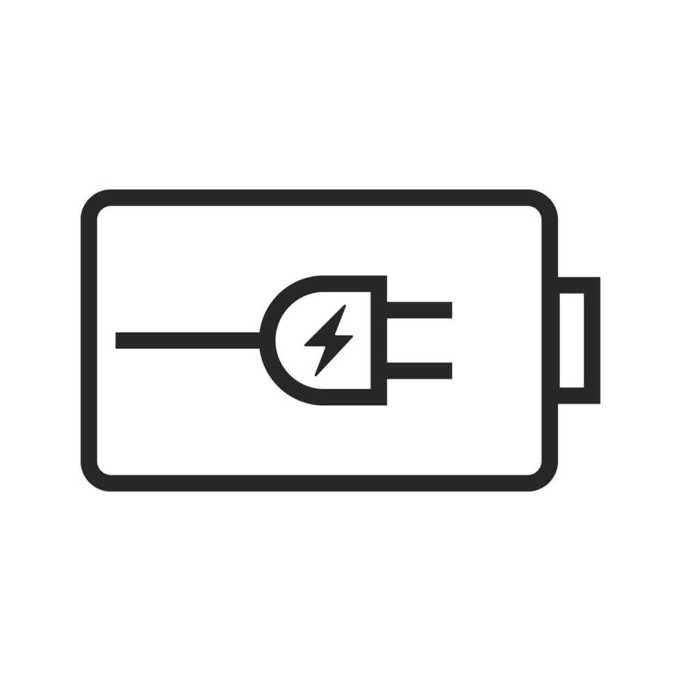 einfach Laden Batterie Symbol. elektrisch liefern. Vektor. vektor