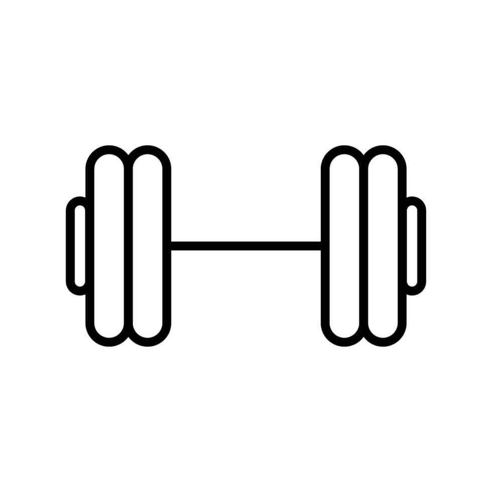 Hantel Symbol. Fitnessstudio Symbol. Vektor. vektor