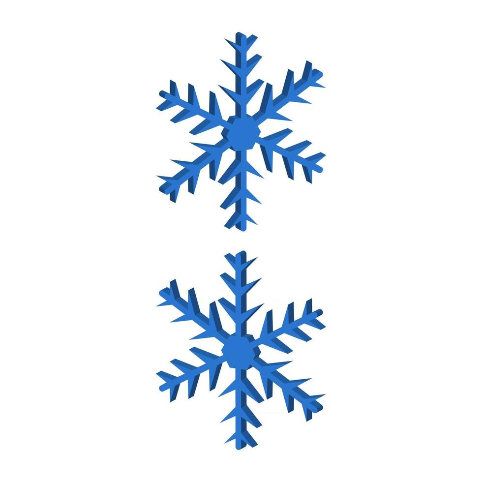 Schneeflocke im Vektor dargestellt