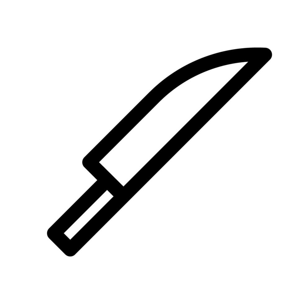 enkel kniv ikon. blad. vektor. vektor