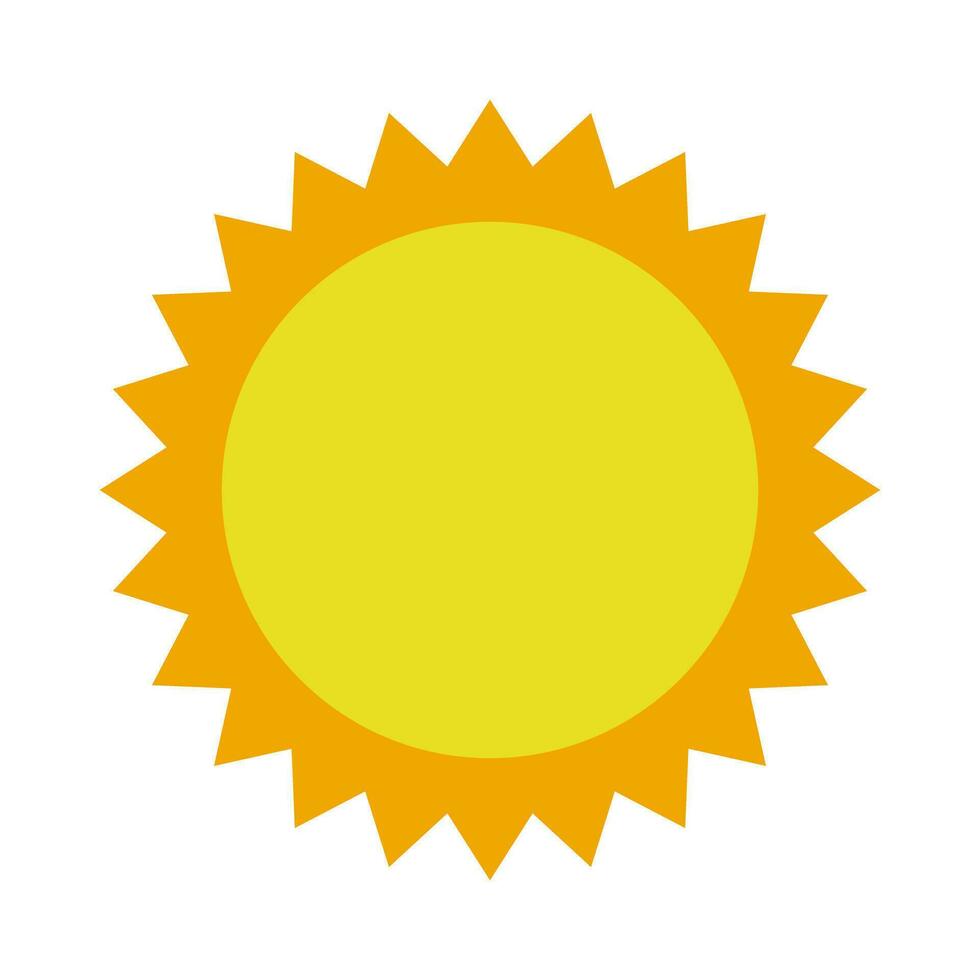 eben Design Sonne Symbol. Sommer. Vektor. vektor