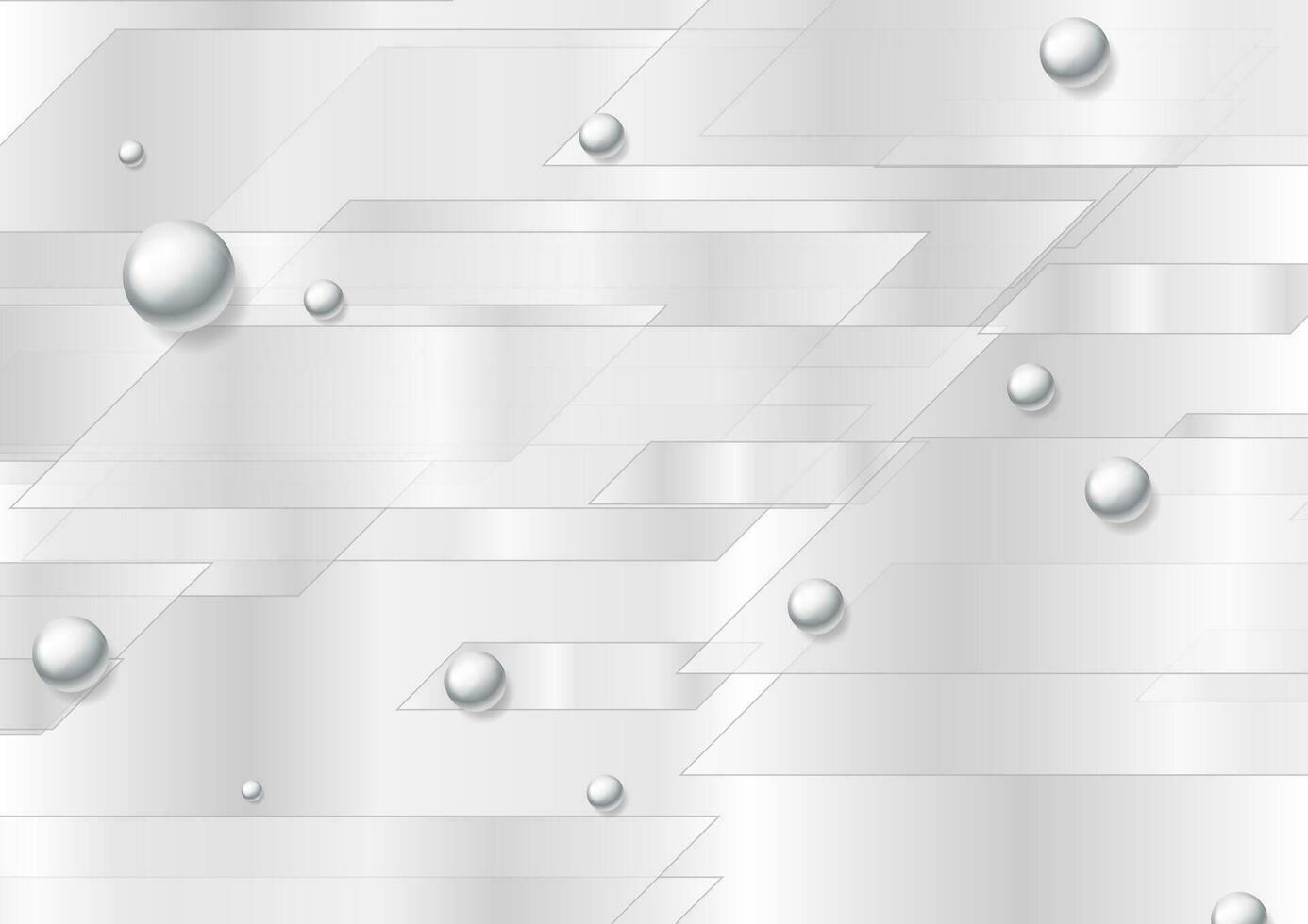 grå tech abstrakt bakgrund med silver- pärla pärlor vektor