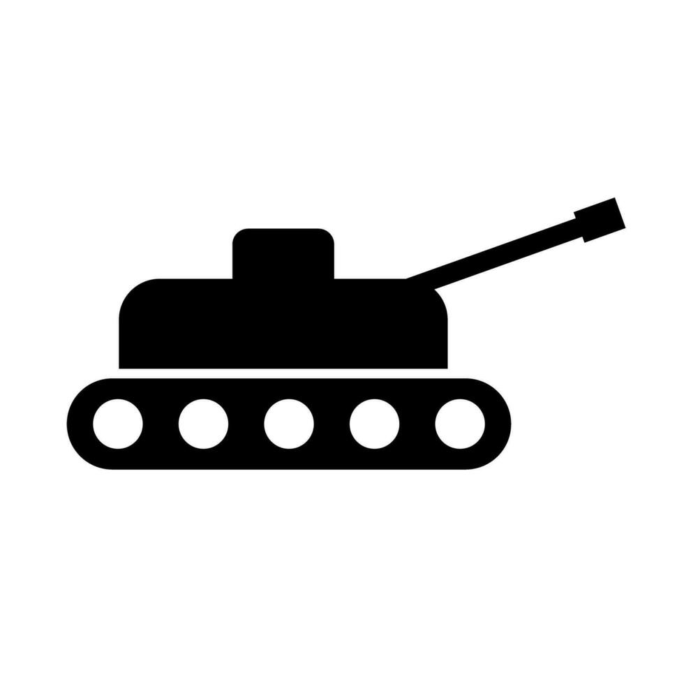 Panzer Symbol. Krieg und Militär- Industrie. Vektor. vektor