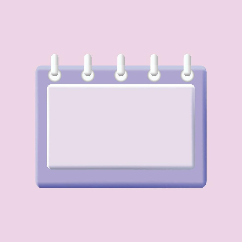 Kalender Symbol mit prüfen unterzeichnen. Erinnerung Kalender, 3d Netz Vektor Illustrationen.