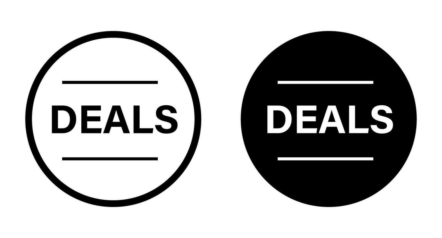 Deal Silhouette Symbol Satz. Vektor. vektor