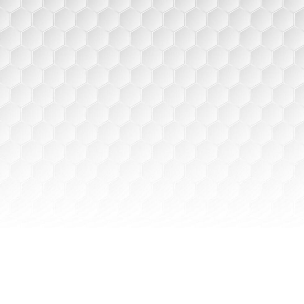 Weiß geometrisch Sechsecke abstrakt Technologie Hintergrund vektor